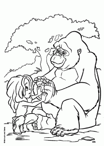 Coloring page tarzan to print for free