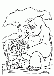 kerchak tarzan drawing