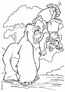 Tarzan - Free printable Coloring pages for kids