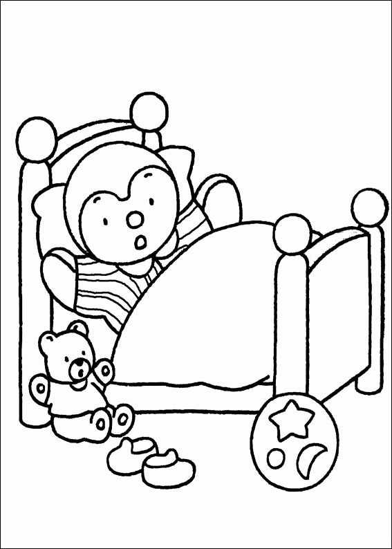 Get your crayons and markers ready to color this T'choupi coloring page