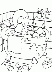 Coloring page tchoupi to download for free