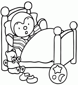Coloring page tchoupi to download for free