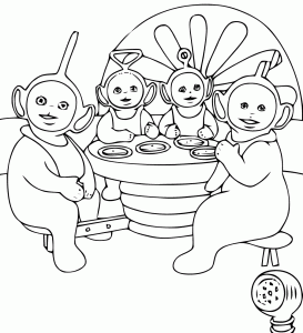 Coloring page teletubbies to print