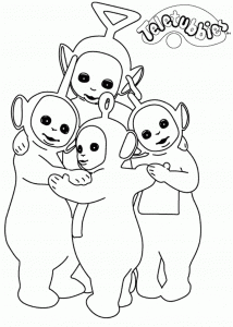 Coloring page teletubbies to download