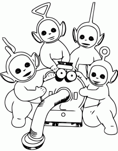 Coloring page teletubbies to download