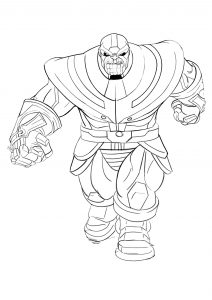 Thanos - Free printable Coloring pages for kids