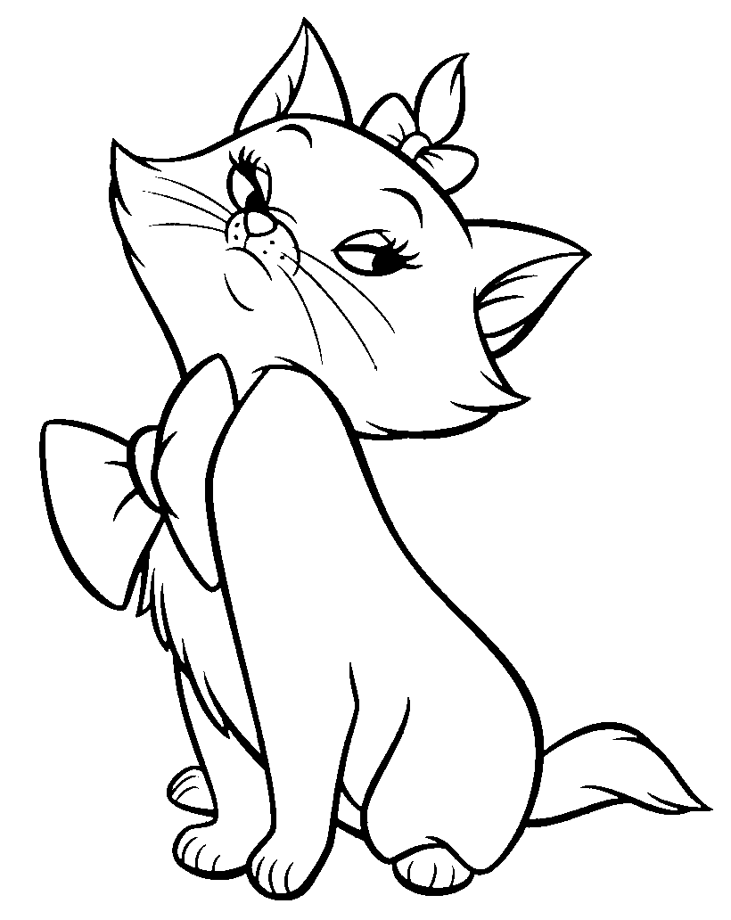 The aristocats to color for children - The Aristocats Kids Coloring Pages