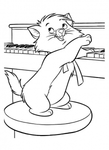 Coloring page the aristocats to print for free