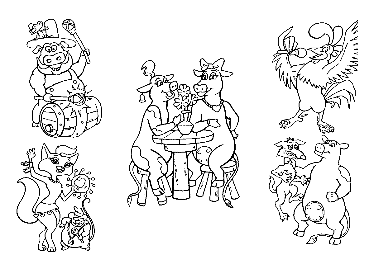 Drawings inspired by The Mad Farm