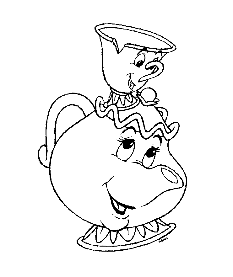 Beauty and the beast coloring pages to download - The Beauty And The ...