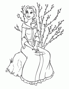 Beauty and the Beast coloring pages for kids