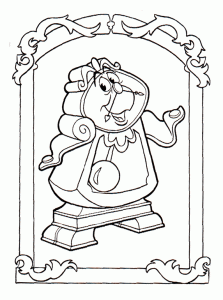 Beauty and the Beast coloring pages for kids to print