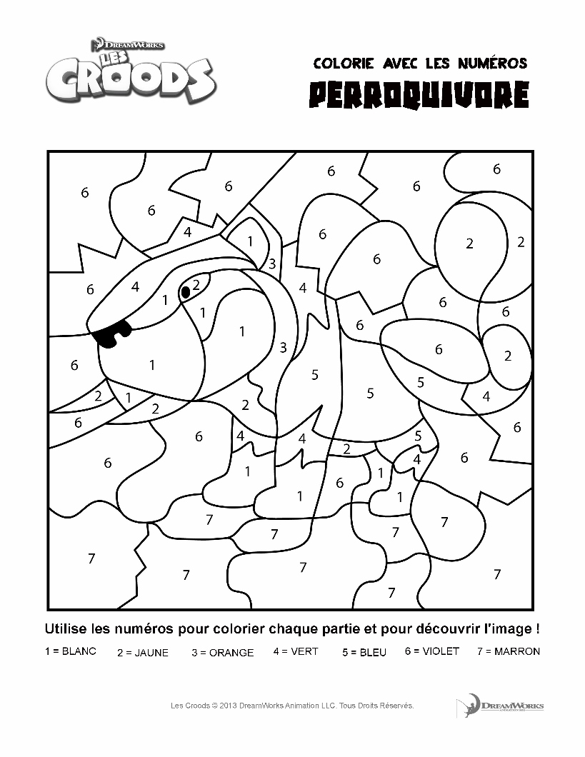 Croods magic coloring page