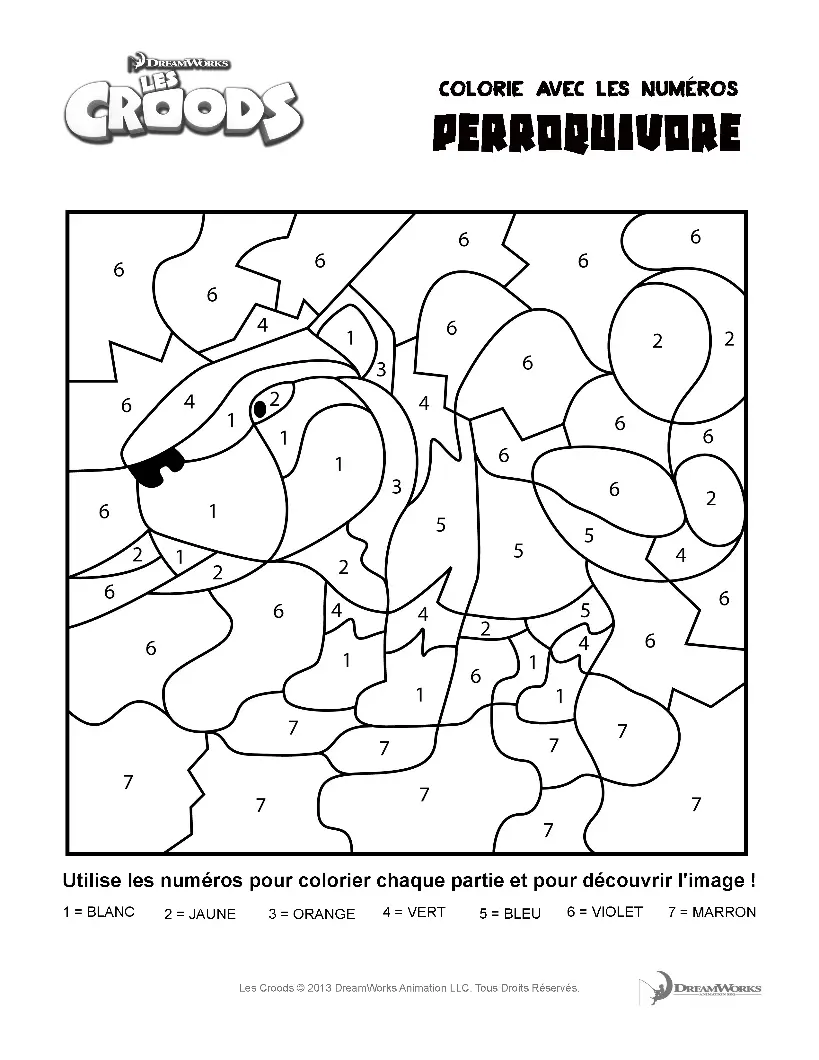 The Croods coloring page for kids