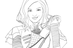 Printable The Descendants coloring sheets for Kids