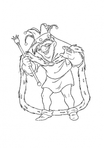 Coloring page the hunchback of notre dame to color for kids