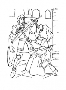 Free Hunchback of Notre Dame coloring pages to print