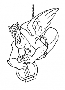 Coloring page the hunchback of notre dame to print