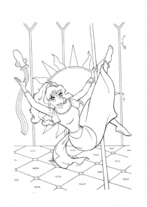 Coloring page the hunchback of notre dame to download