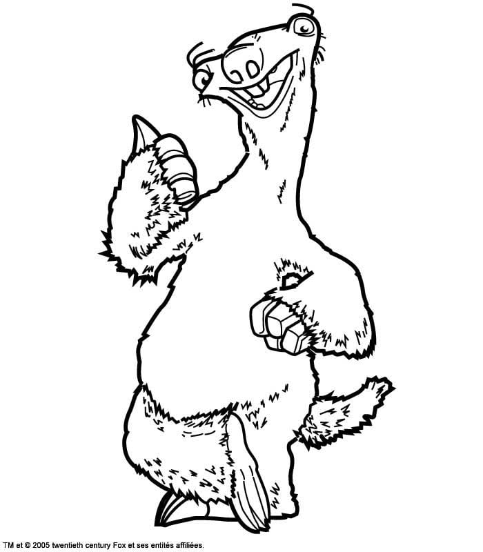 ice age characters coloring pages