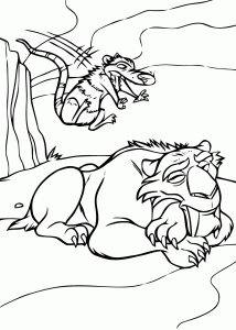 Coloring page the ice age to print for free