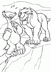 Coloring page the ice age to download for free