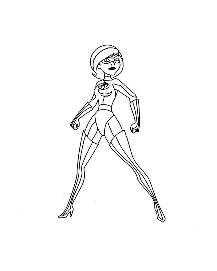 Coloriage Elastigirl