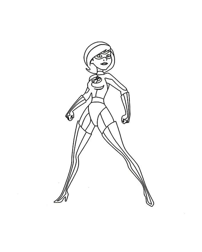 The Incredibles (Disney / Pixar) coloring page for kids