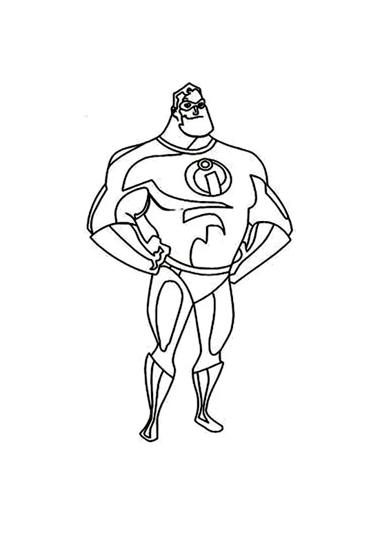 The Incredibles coloring page to download for free