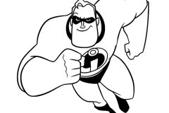 Printable The Incredibles coloring sheets for Kids