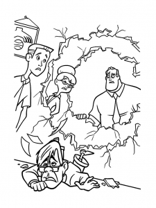 The Incredibles (Pixar) coloring pages for kids