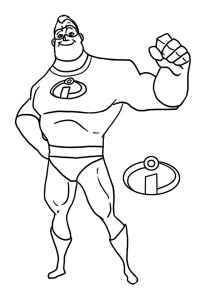 Coloring page the incredibles to download