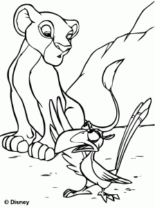 Simba with Zazu