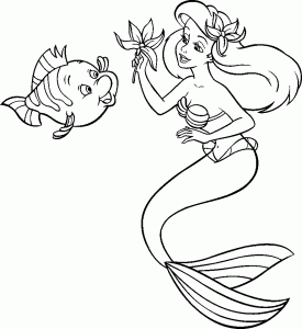 the little mermaid ariel coloring pages