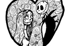 Printable The Nightmare Before Christmas coloring sheets for Kids