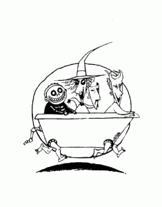 Coloring page the nightmare before christmas to color for children