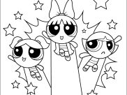 Printable The Powerpuff Girls coloring sheets for Kids
