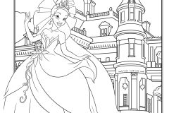 The Princess And The Frog Coloring Pages for Kids