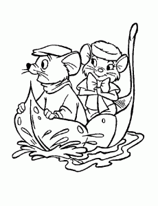 Bernard and Bianca coloring pages for children