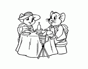 Coloring page the rescuers to color for kids