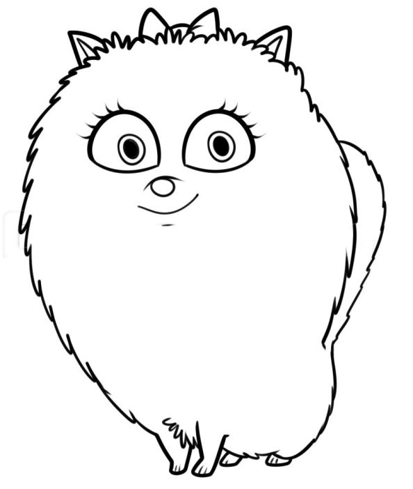 Free The Secret Life of Pets coloring page to print and color