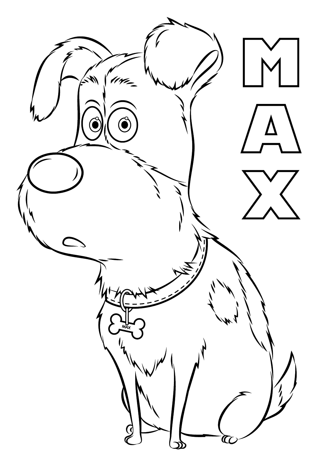 The Secret Life of Pets coloring page to print and color