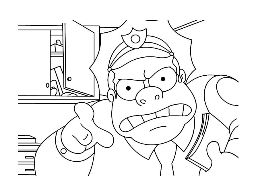 The Simpsons fun coloring pages to print and color