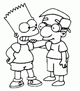 The Simpsons coloring pages to download