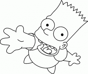 The Simpsons coloring pages for kids