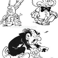 Printable The Smurfs coloring sheets for Kids