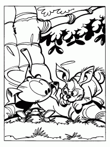 Coloring page the snorkies for kids