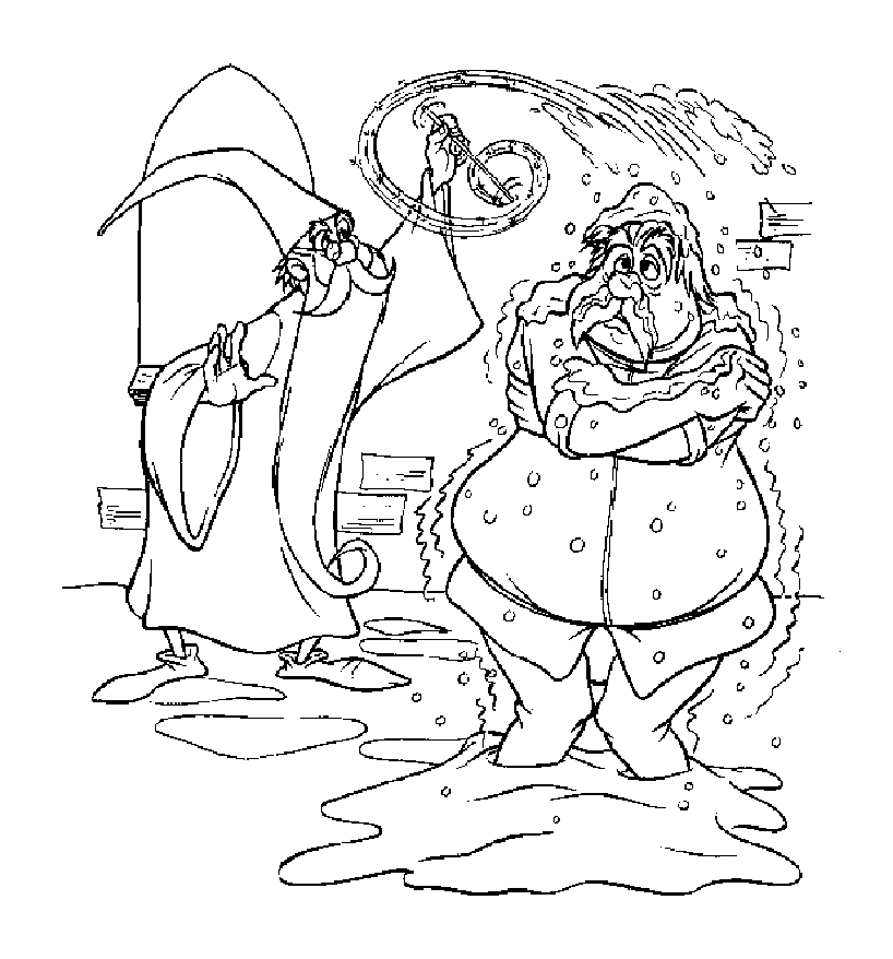 Simple Merlin the Enchanter coloring page