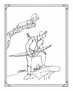 Coloring page the sword in the stone to download