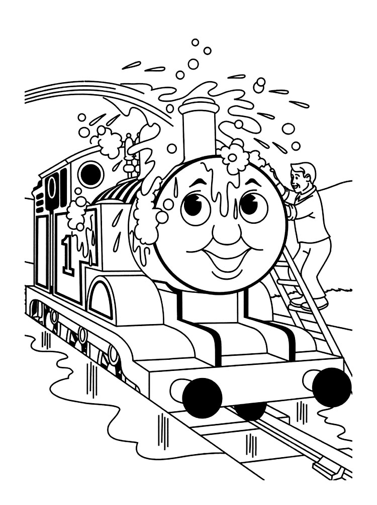 thomas and friends black and white